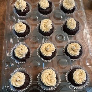 gluten-free chocolate mini-cupcakes
